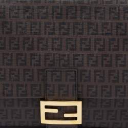 Pre Owned Fendi Tobacco Zuchinno Coated Canvas Big Mama Forever Shoulder Bag