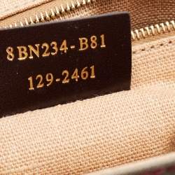 Fendi Multicolor Penguin Stripe Canvas and Leather Silvana Top Handle Bag