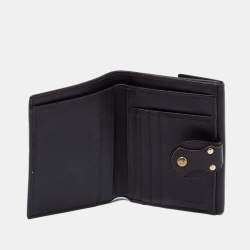Pre Owned Fendi Tobacco Zucca Canvas and Leather French Compact Wallet