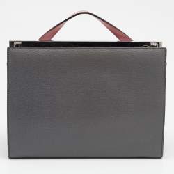 Pre Owned Fendi Multicolor Leather Small Demi Jour Top Handle Bag