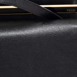 Pre Owned Fendi Black Leather Demi Jour Shoulder Bag
