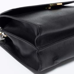 Pre Owned Fendi Black Leather Demi Jour Shoulder Bag