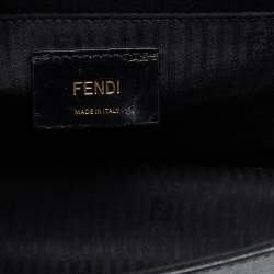 Pre Owned Fendi Black Leather Demi Jour Shoulder Bag