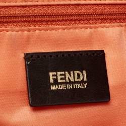 Pre Owned Fendi Multicolor Zucca Fabric and Leather Roll Shopper Tote