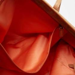 Pre Owned Fendi Multicolor Zucca Fabric and Leather Roll Shopper Tote