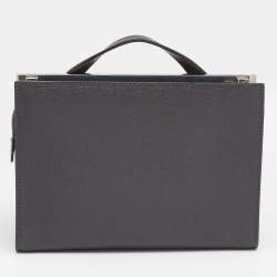 Pre Owned Fendi Multicolor Python And Leather Mini Demi Jour Shoulder Bag