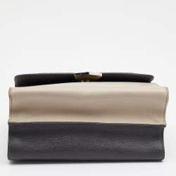 Pre Owned Fendi Multicolor Python And Leather Mini Demi Jour Shoulder Bag