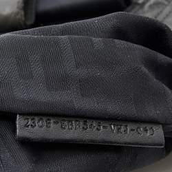 Pre Owned Fendi Black Fabric And Leather Spy Hobo