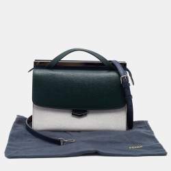 Pre Owned Fendi Multicolor Leather Small Demi Jour Top Handle Bag