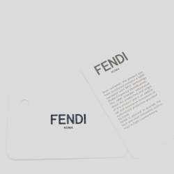 Pre Owned Fendi Mint Green/Black Leather And Suede Wave Dotcom Top Handle Bag