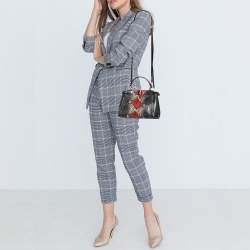 Fendi Multicolor Python Mini Peekaboo Top Handle Bag