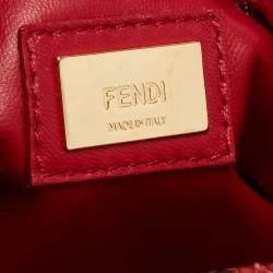 Fendi Multicolor Python Mini Peekaboo Top Handle Bag