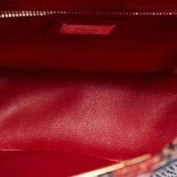 Fendi Multicolor Python Mini Peekaboo Top Handle Bag