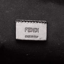 Pre Owned Fendi Tobacco Zucca Coated Canvas Pouch