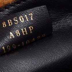 Pre Owned Fendi Brown Sheepskin Mini Baguette Shoulder Bag