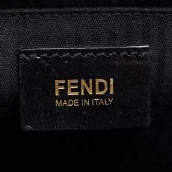 Pre Owned Fendi Black Leather Small Demi Jour Top Handle Bag