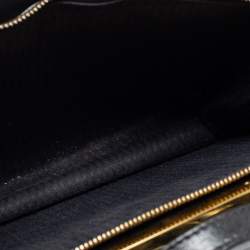 Pre Owned Fendi Black Leather Small Demi Jour Top Handle Bag