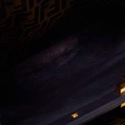 مملوكة مسبقًا Fendi Burgundy/Black Fabric And Leather Large Peekaboo Top Handle Bag