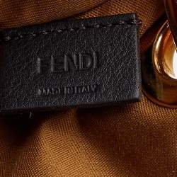 Pre Owned Fendi Multicolor Leather Triplette Clutch Bag