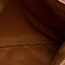 Pre Owned Fendi Multicolor Leather Triplette Clutch Bag