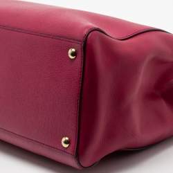 Pre Owned Fendi Pink Leather Large 3Jours Tote 