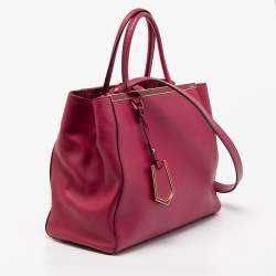 Pre Owned Fendi Pink Leather Large 3Jours Tote 