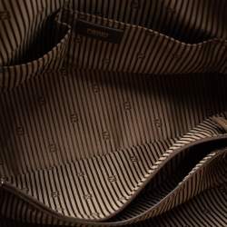 Pre Owned حقيبة ساتشل فندي شاميليون جلد بيج/بني