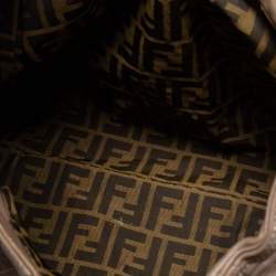 Pre Owned Fendi Brown Leather Spy Hobo