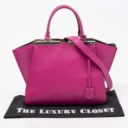 Pre Owned Fendi Pink Leather Medium 3Jours Tote