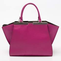 Pre Owned Fendi Pink Leather Medium 3Jours Tote