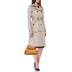 Pre Owned Fendi Brown Leather Small Fendi First Clutch