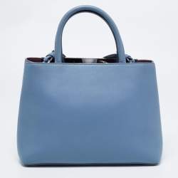 مملوكة مسبقًا Fendi Blue Leather 2jours Tote
