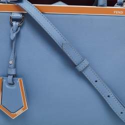 مملوكة مسبقًا Fendi Blue Leather 2jours Tote