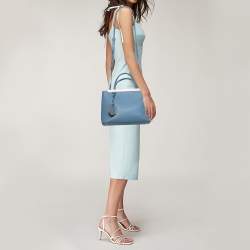 مملوكة مسبقًا Fendi Blue Leather 2jours Tote