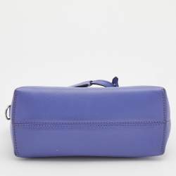 Pre Owned Fendi Purple Leather Small By The Way Crossbody Bag