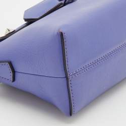 Pre Owned Fendi Purple Leather Small By The Way Crossbody Bag