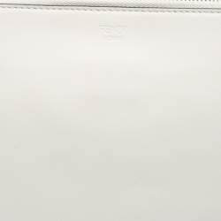 Pre Owned Fendi Multicolor Leather Logo Flat Pouch 