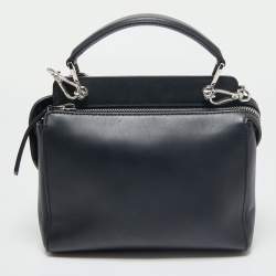 مملوكة مسبقًا Fendi Black Quilted Leather Whipstitch Dotcom Medium Shoulder Bag