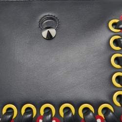 مملوكة مسبقًا Fendi Black Quilted Leather Whipstitch Dotcom Medium Shoulder Bag