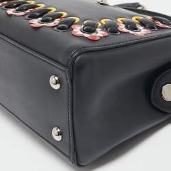 مملوكة مسبقًا Fendi Black Quilted Leather Whipstitch Dotcom Medium Shoulder Bag