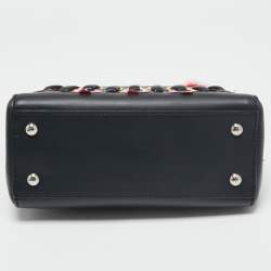 مملوكة مسبقًا Fendi Black Quilted Leather Whipstitch Dotcom Medium Shoulder Bag