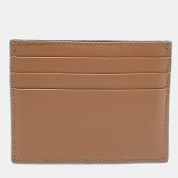 Pre Owned Fendi Multicolor Leather Rainbow Stud Card Holder