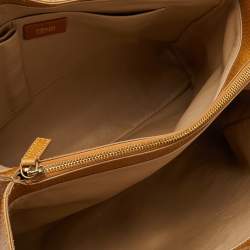 Pre Owned Fendi Caramel Textured Leather Large Linda Satchel 