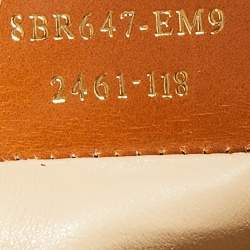 Pre Owned Fendi Caramel Textured Leather Large Linda Satchel 