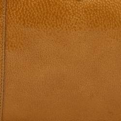 Pre Owned Fendi Caramel Textured Leather Large Linda Satchel 