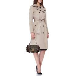 Pre Owned Fendi Brown/Tobacco Zucchino Canvas and Leather Borsa Tuc Hobo