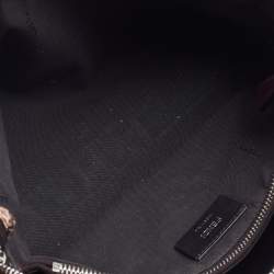 Pre Owned Fendi Burgundy/Beige Snakeskin And Leather By The Way Shoulder Bag