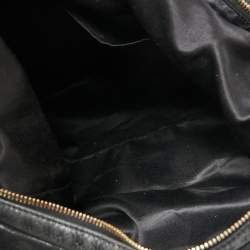 Pre Owned Fendi Black Metallic Leather Mama Forever Hobo