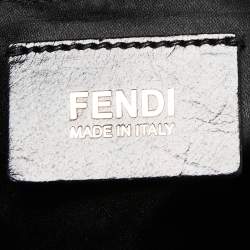 Pre Owned Fendi Black Metallic Leather Mama Forever Hobo