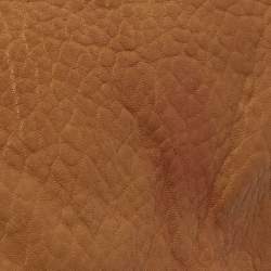 Pre Owned Fendi Brown Pebbled Leather Spy Bag
